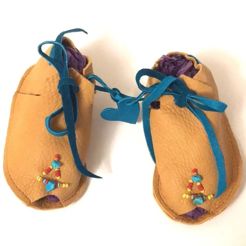 Baby Cherokee leather mocasines NEW softest shoes